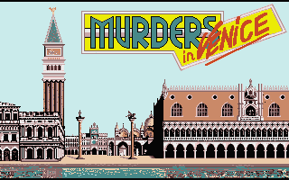 Murders In Venice title screen for Atari ST